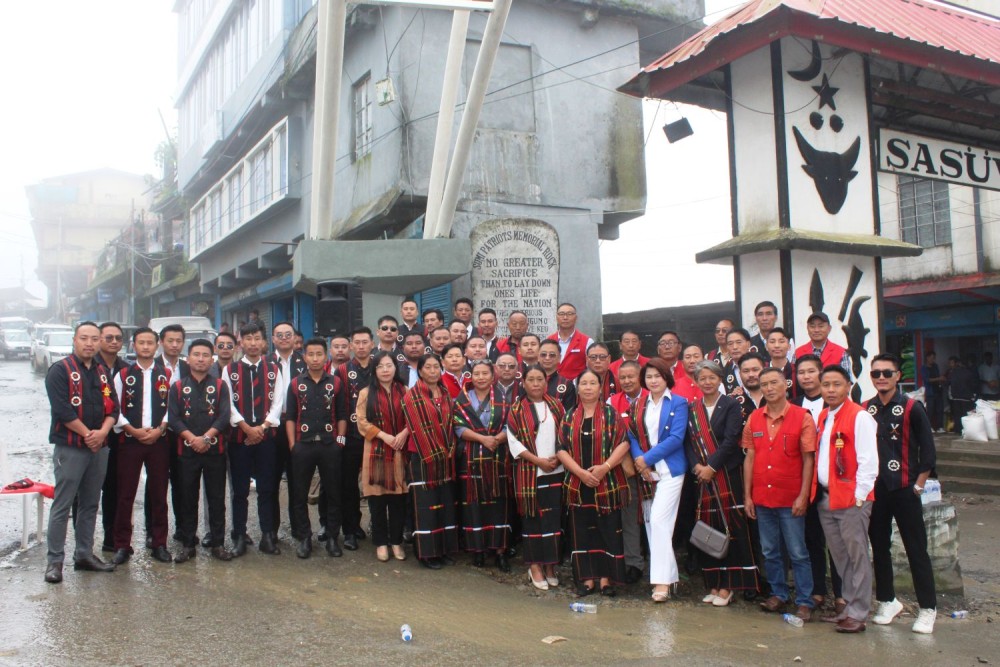 Sümi Patriots’ Day was observed at the Patriots’ Monolith Point, Alahuto Colony Junction, Zunheboto on August 4.